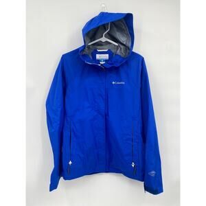 Columbia Omni-tech Blue Windbreaker Jacket Coat Men's Size Small 1777451
